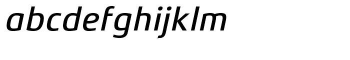 Xenois Sans Medium Italic Font LOWERCASE