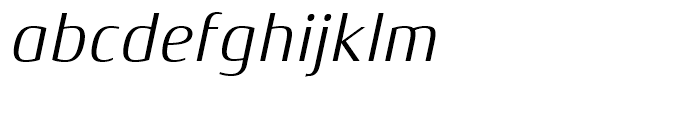 Xenois Semi Italic Font LOWERCASE