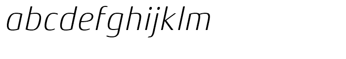 Xenois Semi Light Italic Font LOWERCASE