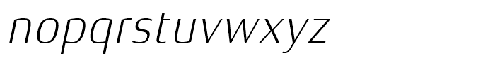 Xenois Semi Light Italic Font LOWERCASE