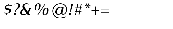 Xenois Semi Medium Italic Font OTHER CHARS