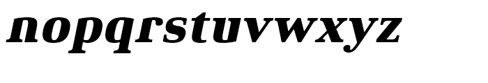 Xenois Serif Heavy Italic Font LOWERCASE