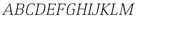 Xenois Serif Light Italic Font UPPERCASE
