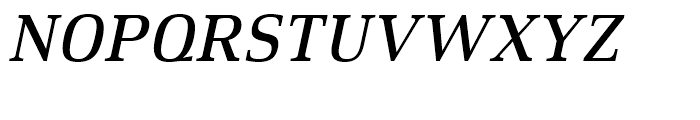 Xenois Serif Medium Italic Font UPPERCASE