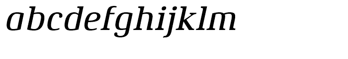 Xenois Serif Medium Italic Font LOWERCASE