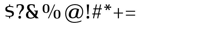 Xenois Serif Medium Font OTHER CHARS