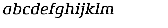 Xenois Slab Medium Italic Font LOWERCASE
