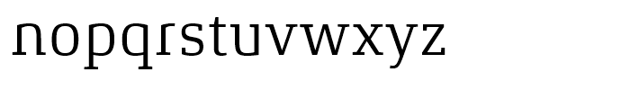 Xenois Slab Regular Font LOWERCASE