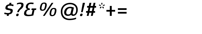 Xenois Super Medium Italic Font OTHER CHARS
