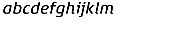 Xenois Super Medium Italic Font LOWERCASE