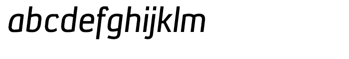Xenu Semi Bold Italic Font LOWERCASE