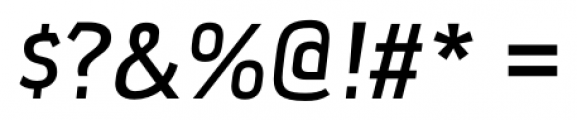 Xenu Semibold Italic Font OTHER CHARS