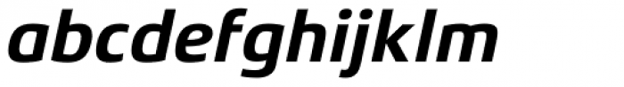 Xenois Sans Pro Bold Italic Font LOWERCASE