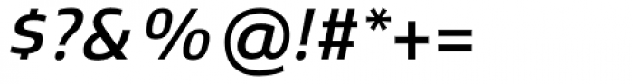 Xenois Sans Pro Medium Italic Font OTHER CHARS
