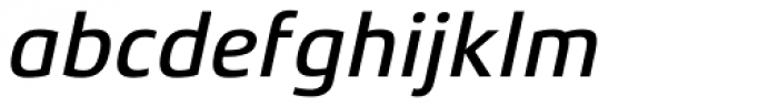 Xenois Sans Pro Medium Italic Font LOWERCASE