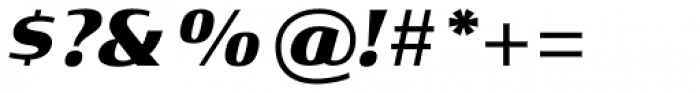 Xenois Semi Pro Heavy Italic Font OTHER CHARS