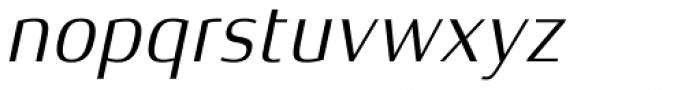 Xenois Semi Pro Italic Font LOWERCASE