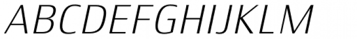 Xenois Semi Pro Light Italic Font UPPERCASE