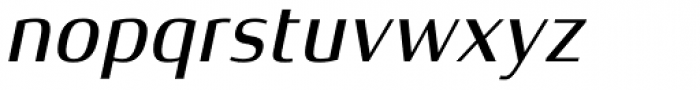 Xenois Semi Pro Medium Italic Font LOWERCASE