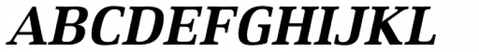 Xenois Serif Pro Bold Italic Font UPPERCASE