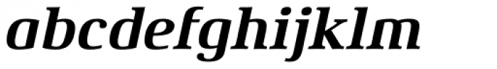 Xenois Serif Pro Bold Italic Font LOWERCASE