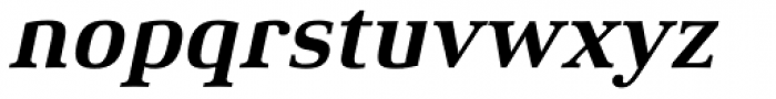 Xenois Serif Pro Bold Italic Font LOWERCASE