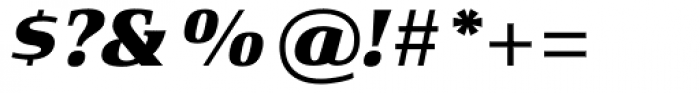 Xenois Serif Pro Heavy Italic Font OTHER CHARS