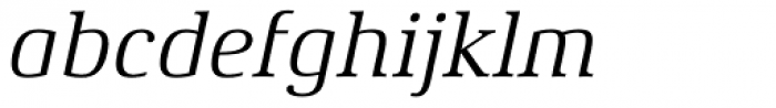 Xenois Serif Pro Italic Font LOWERCASE
