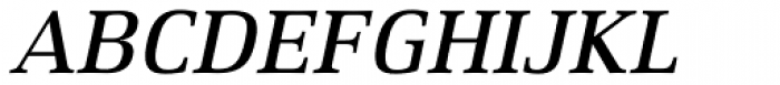 Xenois Serif Pro Medium Italic Font UPPERCASE