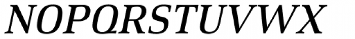 Xenois Serif Pro Medium Italic Font UPPERCASE
