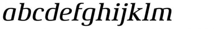 Xenois Serif Pro Medium Italic Font LOWERCASE