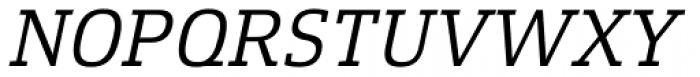 Xenois Slab Italic Font UPPERCASE
