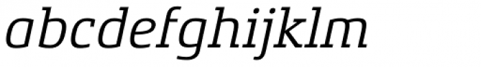 Xenois Slab Italic Font LOWERCASE
