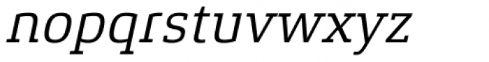 Xenois Slab Italic Font LOWERCASE