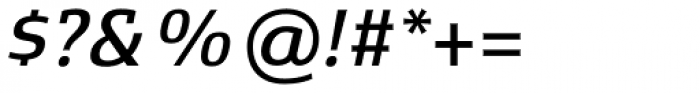 Xenois Slab Medium Italic Font OTHER CHARS