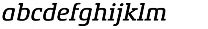 Xenois Slab Medium Italic Font LOWERCASE
