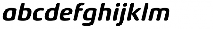 Xenois Soft Bold Italic Font LOWERCASE