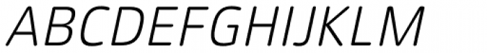 Xenois Soft Light Italic Font UPPERCASE