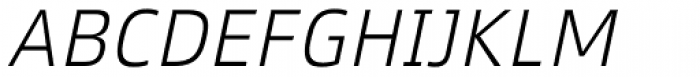 Xenois Super Light Italic Font UPPERCASE