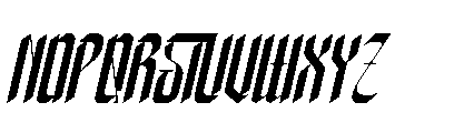 Xerathos Italic Font LOWERCASE