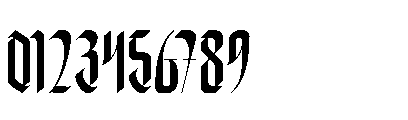 Xerathos Regular Font OTHER CHARS