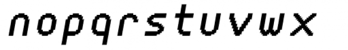 Xerxes Regular High Oblique Font LOWERCASE