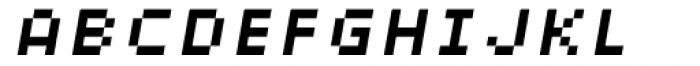 Xerxes Regular Low Oblique Font UPPERCASE