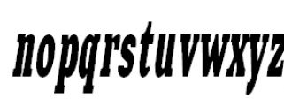 Xenia Western Bold Italic Font LOWERCASE