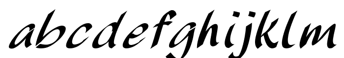 Xerilon-BoldItalic Font LOWERCASE