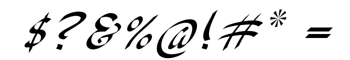 XerilonItalic Font OTHER CHARS