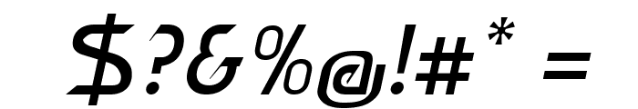 XerioItalic Font OTHER CHARS