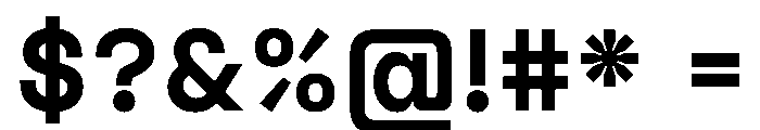 XiptaSans Bold Font OTHER CHARS