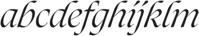 Xilene Italic otf (400) Font LOWERCASE