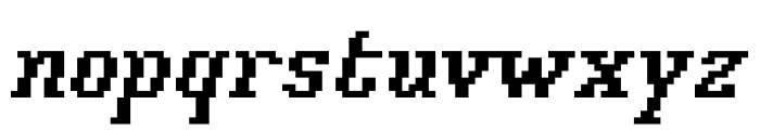 Xilla Bold Italic Font LOWERCASE